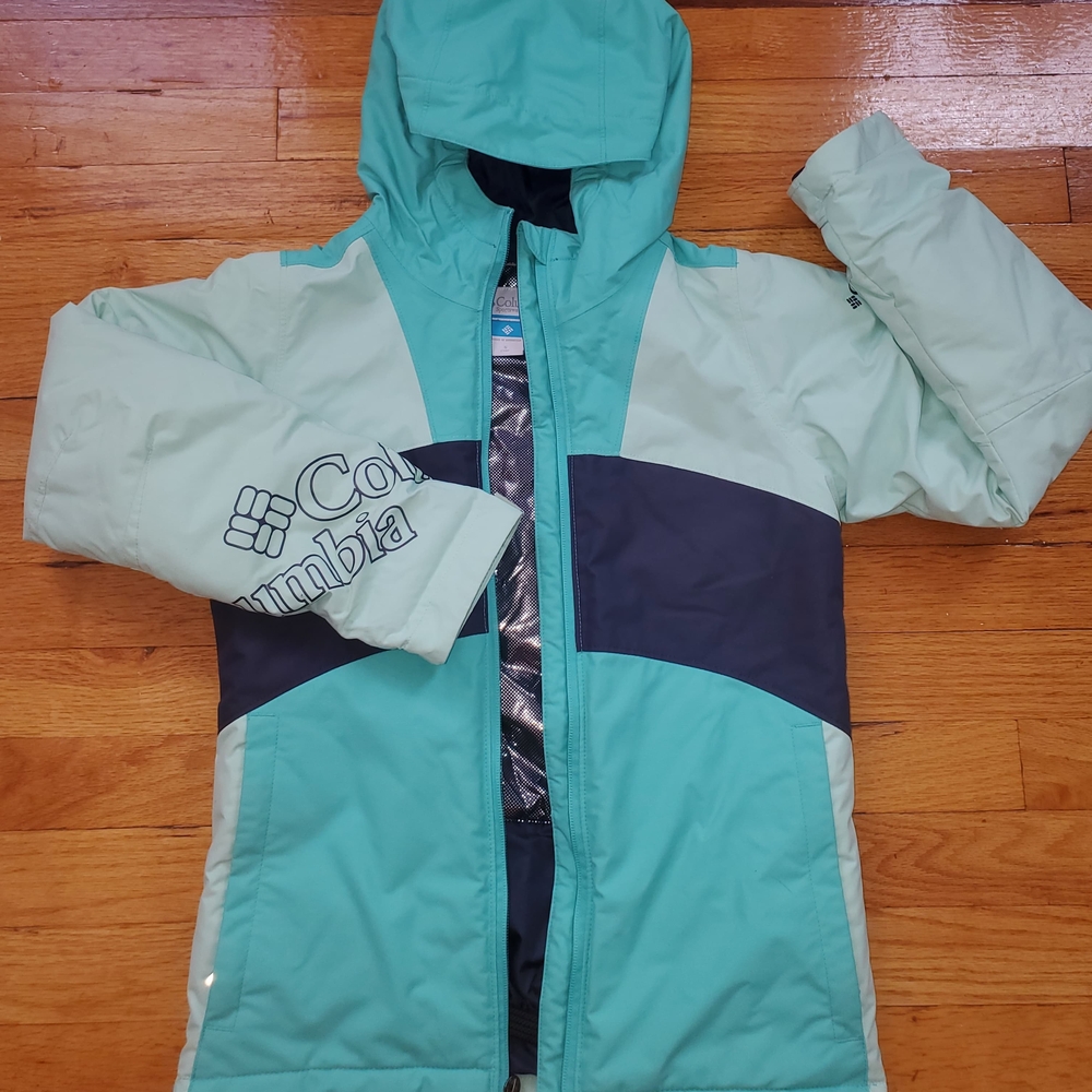Columbia Mint and Gray Jacket